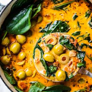 Tomato Lentil Soup with Olives Recipe