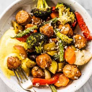 Sheet Pan Sausages and Veggies Recipe