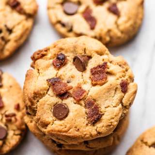 Bourbon Bacon Peanut Butter Cookies Recipe
