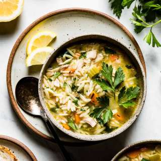 Lemon Chicken Orzo Soup Recipe