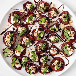 Beet Chip and Goat Cheese Appetizer Recipe