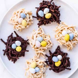 Chocolate Easter Bird's Nest Cookies Recipe