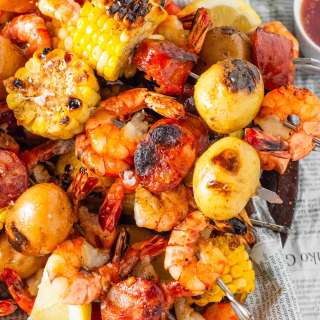 Cajun Shrimp Boil Skewers Recipe