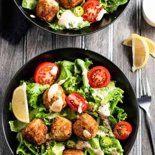 Tuna Balls Salad Bowls Recipe