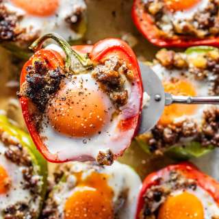 Breakfast Stuffed Bell Peppers Recipe