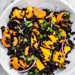 Black Rice Salad with Mango and Cashews Recipe