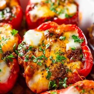 Chili Stuffed Peppers Recipe