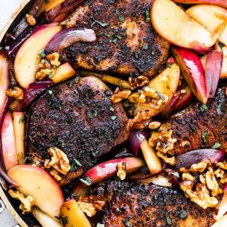 Pork Chops with Caramel Apples Recipe