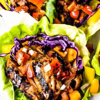 Bruschetta Chicken Lettuce Wraps Recipe