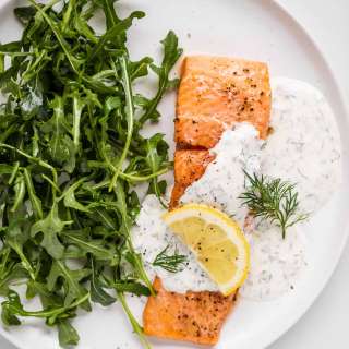 Salmon with Lemon Dill Sauce Recipe