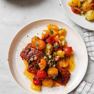 Baked Salmon with Tomato Salsa Recipe