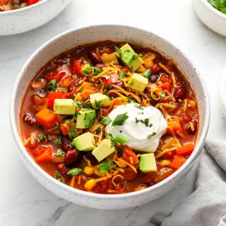 Slow Cooker Vegetarian Chili Recipe