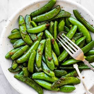 Garlic Butter Sugar Snap Peas Recipe