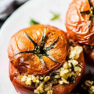 Mediterranean Stuffed Tomatoes with Rice Recipe