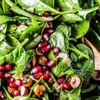 Spinach Pomegranate Salad Recipe