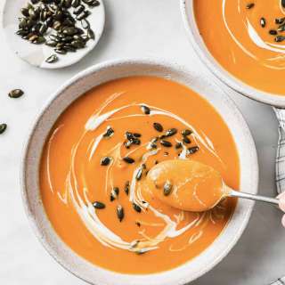 Spicy Harissa Butternut Squash Soup Recipe