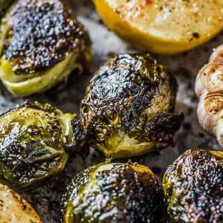 Roasted Brussels Sprouts with Garlic
