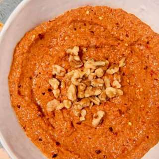Muhammara (Roasted Red Pepper Walnut Dip)