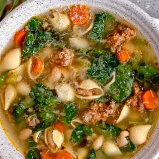 Hot Italian Sausage White Bean Soup
