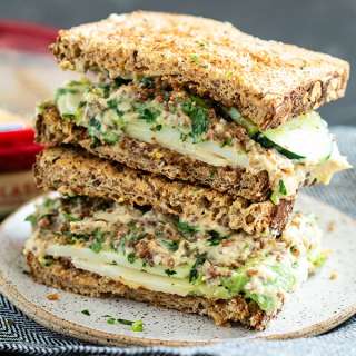 Tabbouleh Hummus Avocado Sandwich