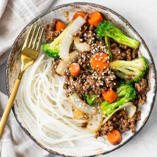 20-Minute Ground Beef and Vegetable Stir Fry