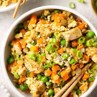 30-Minute, Chicken Cauliflower Fried Rice