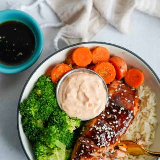 Teriyaki Salmon Buddha Bowls (Great for Meal Prep!)