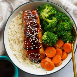 Air Fryer Teriyaki Salmon