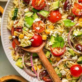 Mediterranean Chickpea and Orzo Pasta Salad