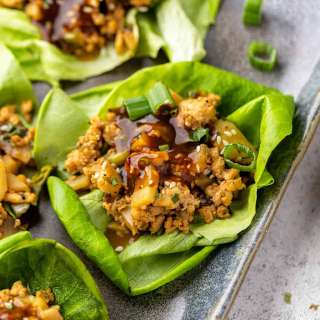 Healthy Chicken Lettuce Wraps (PF Chang's Copycat)