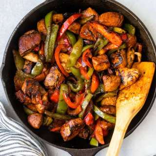 Honey Ginger Chicken Pepper Skillet