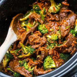 Crockpot Mongolian Beef and Broccoli