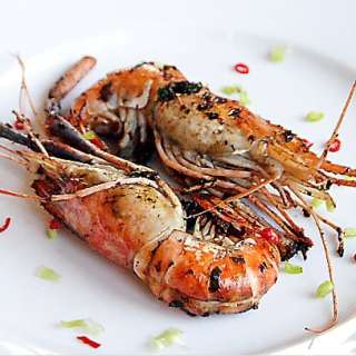 Pan Fried Fresh Water Prawn