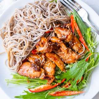 Miso Chicken Soba Noodles