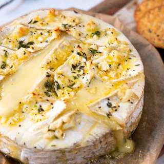 Garlic Butter Baked Brie