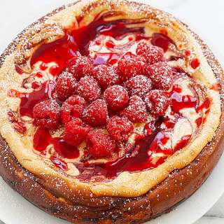 White Chocolate-Raspberry Cheesecake