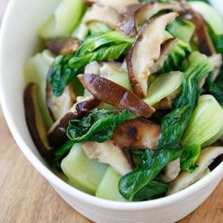Garlic Mushroom Bok Choy