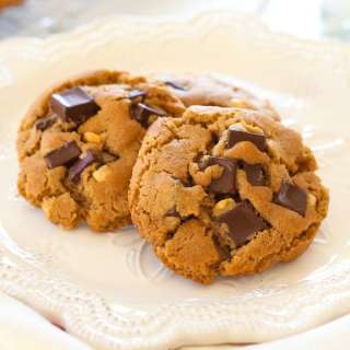 Peanut Butter Dark Chocolate Cookies