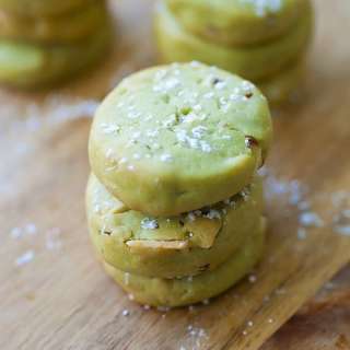 Matcha Cookies with Almond