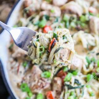 Cajun Chicken Alfredo Zoodles