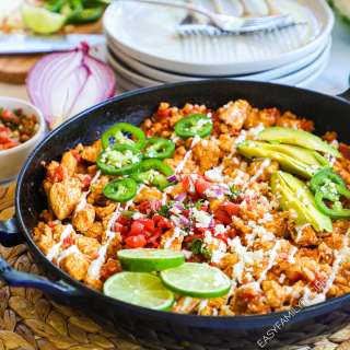Chicken and Cauliflower Rice Burrito Bowl