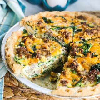 Sausage Spinach Quiche