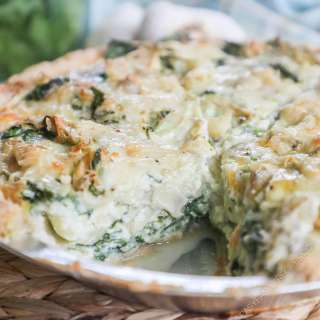 Spinach Artichoke Quiche