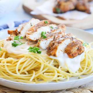 Blackened Chicken Alfredo Pasta