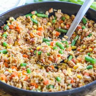 Leftover Ham Fried Rice