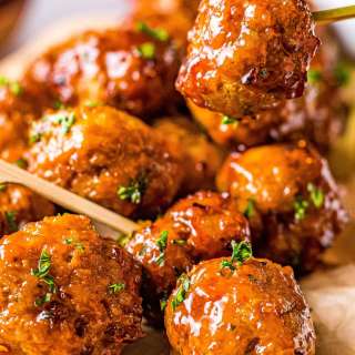 Air Fryer Firecracker Chicken Meatballs