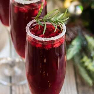 Pomegranate Mimosas