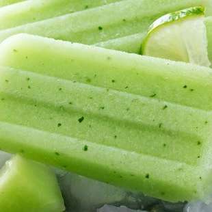 4 Ingredient Honeydew Mint Homemade Popsicles