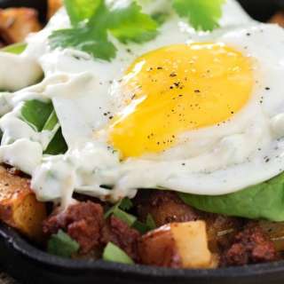 Chorizo Potato Hash with Jalapeno Aioli