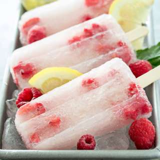 Raspberry Lemonade Popsicles